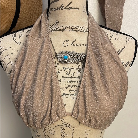 Bozzolo | Cream Shimmery Bikini Set Size Medium - Picture 2 of 8